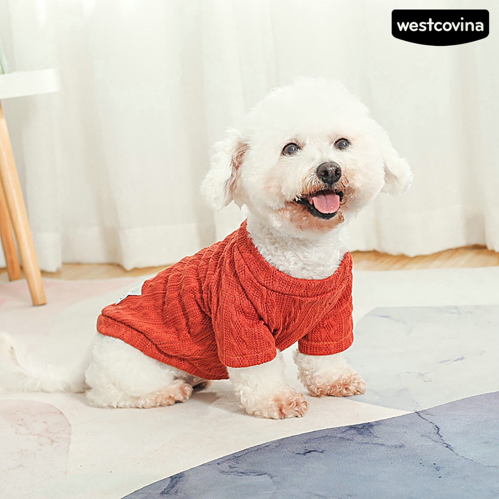 [COD]♘Áo Len Mềm Mại Co Giãn Thoải Mái Cho Thú Cưng