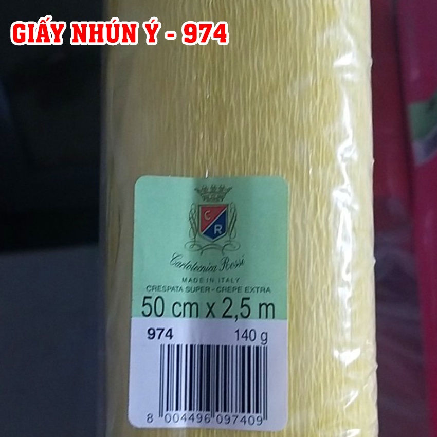 Giấy nhún Ý làm hoa, đồ handmade - 50cmx 50cm