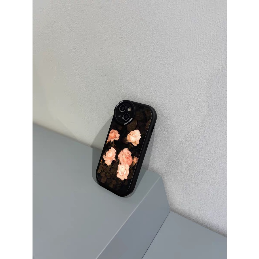 Ốp Điện Thoại TPU Hoa Hồng Cho iPhone 13 13pro 13prm 11 7Plus 8Plus Xr XS 13 12 Pro Max 14 14pro 14Plus 12 14promax