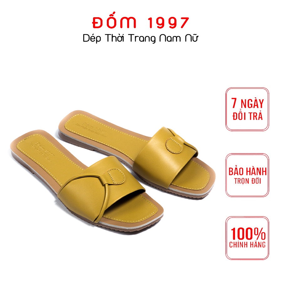 Dép nữ thời trang mùa hè cá tính lịch lãm ĐỐM 1997 đế bệt cao su TPR hạn chế tiếng ồn chống trơn trượt bám dính tốt