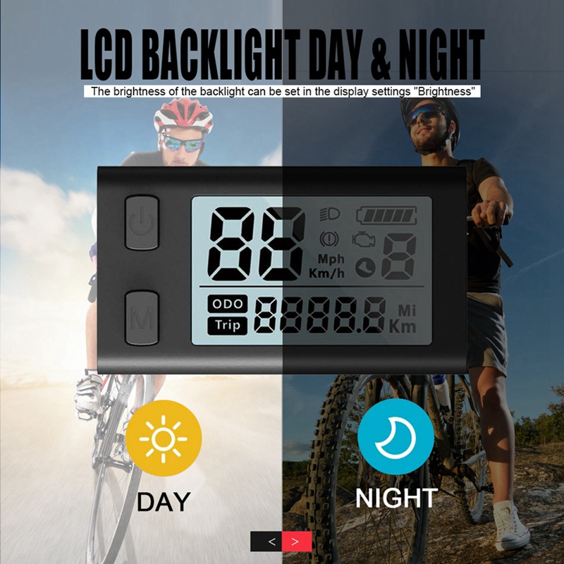 1 Chiếc Xe Đạp Điện 24V-48V Màn Hình LCD 510S Bằng Nhựa Dành Cho BAFANG BBS01 BBS02 BBSHD Mid Drive UART