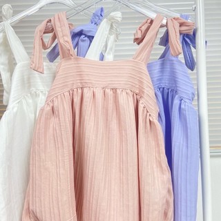 Áo kiểu babydoll 2 dây cột nơ [ảnhthậtshopchụp]