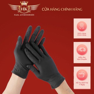 Găng tay y tế đen HK NAIL ACCESSORIES