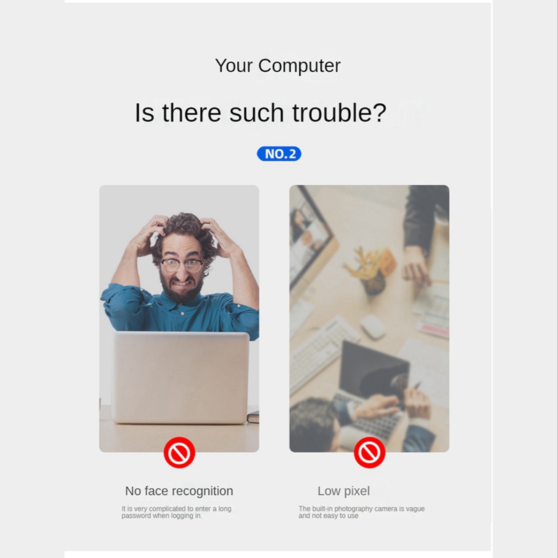 Webcam Nhận Diện Khuôn Mặt Cho Windows 10 / 11 Windows Hello Full HD 1080P 30FPS