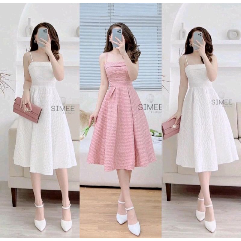 Đầm xoè 2 dây