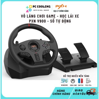Vô lăng chơi game PXN V900 dùng cho PC/PS3/PS4/Xbox one/Nintendo switch -  Quay 270-900 độ, có rung