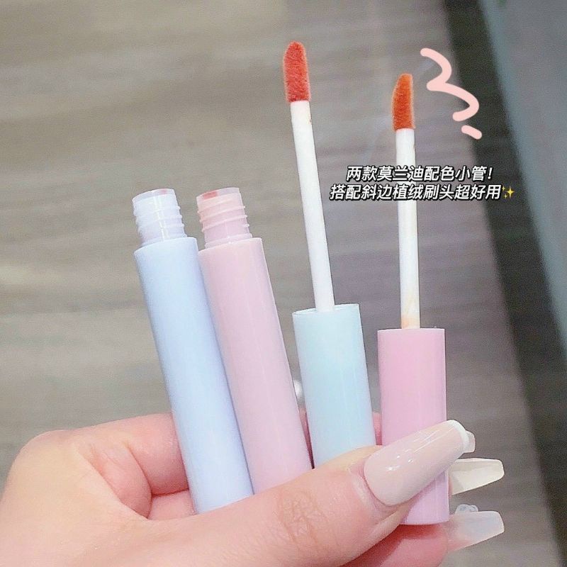 Set 5 son kem lì vongee thỏ xanh hồng