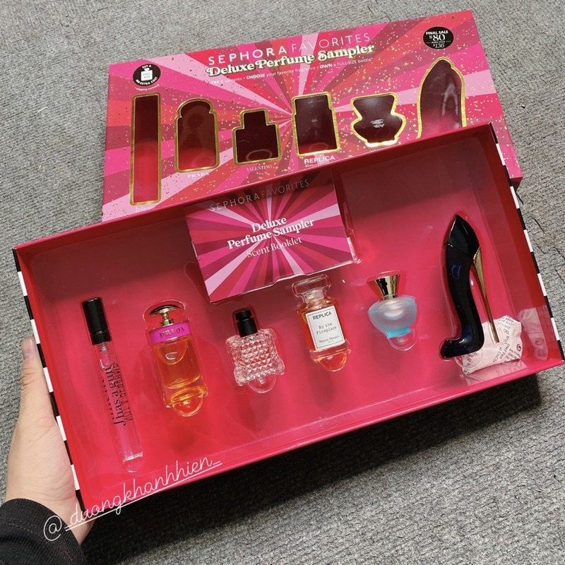 Set nước hoa minisize Sephora 80$
