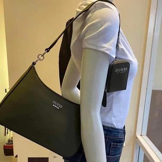 (auth USA) Túi kẹp nách Guess rêu