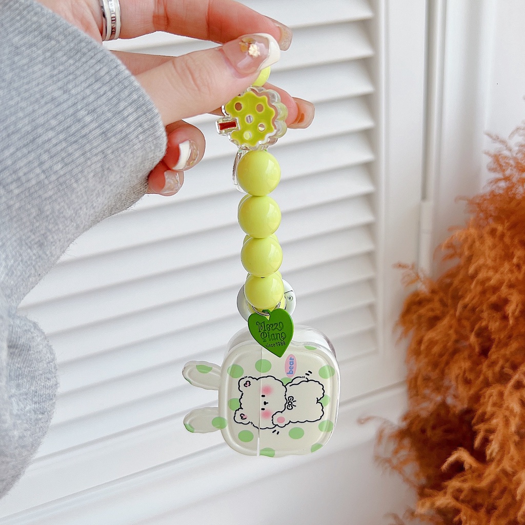 Vỏ Bảo Vệ Hộp Sạc Tai nghe không dây AirPods 1 / 2 3 Pro2 2022 Bằng Tpu Mềm Trong Suốt Hình Thỏ 3D Dễ Thương