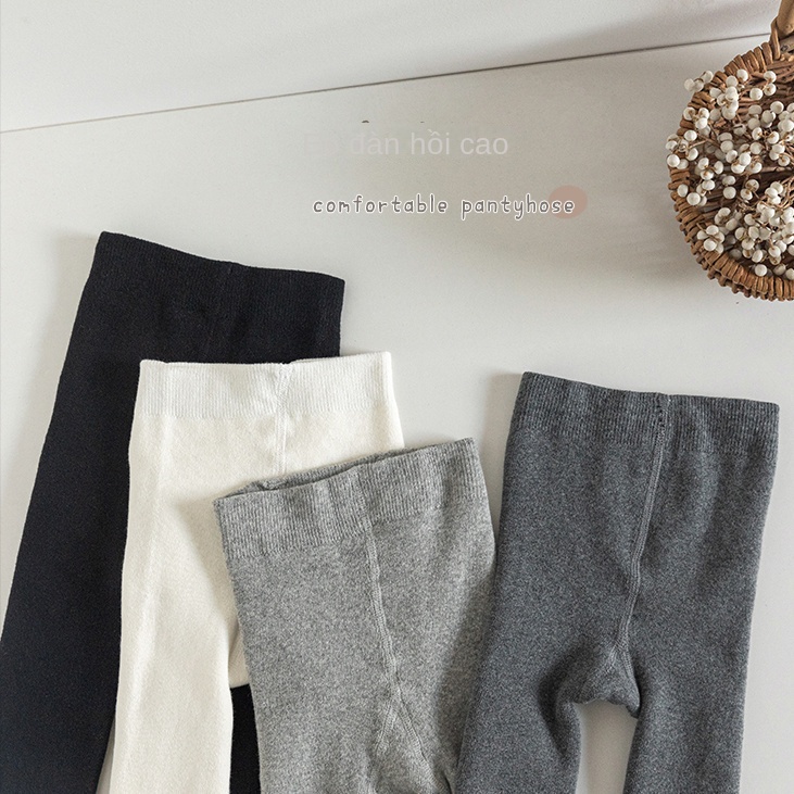 Quần Tất Cotton Dày Dặn Giữ Ấm Mùa Thu Đông Cho Bé Gái