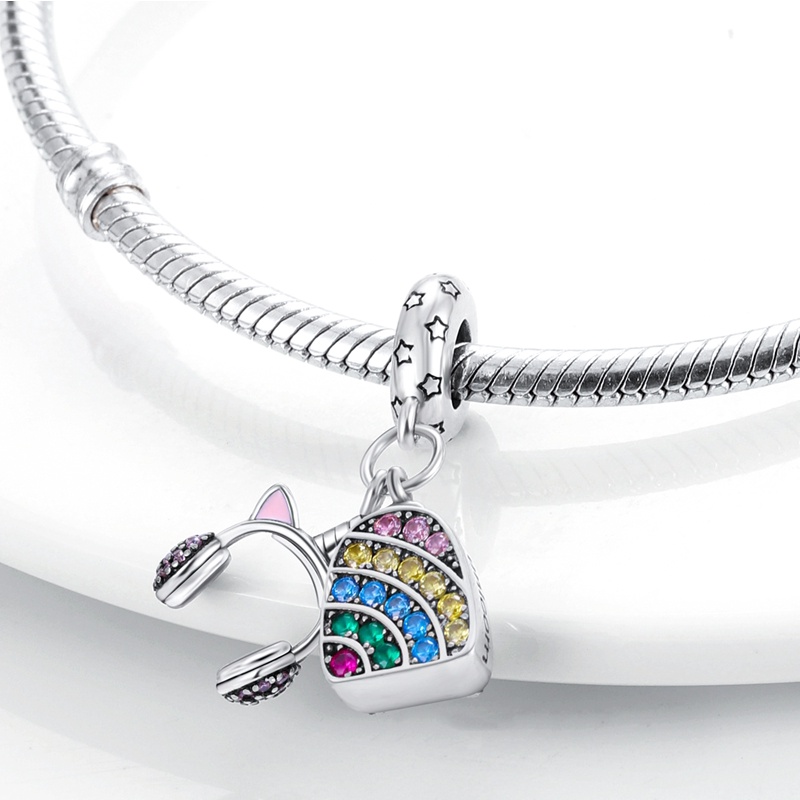 Hạt Charm Bằng Bạc Sterling 925 Hình Cây Xương Rồng Xinh Xắn