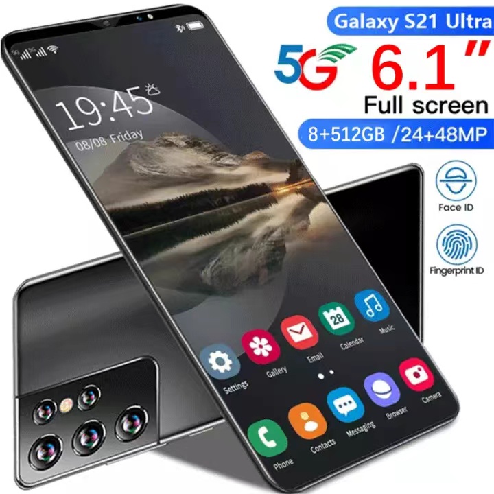Điện Thoại Galaxy S21 Ultra Chính hãng Bán điện thoại di động mới 2022 (12GB / 512GB) Android 5g Trò chơi của Google COD