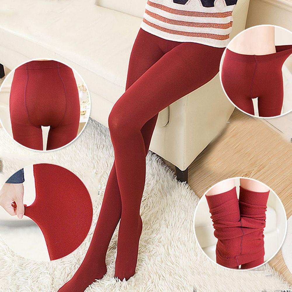 Quần legging lót lông cừu dày giữ ấm thời trang cho nữ
