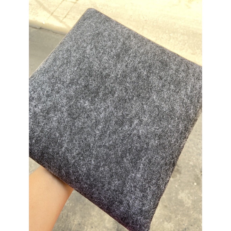 Vải nỉ xám 1mx1m dùng làm đồ handmade
