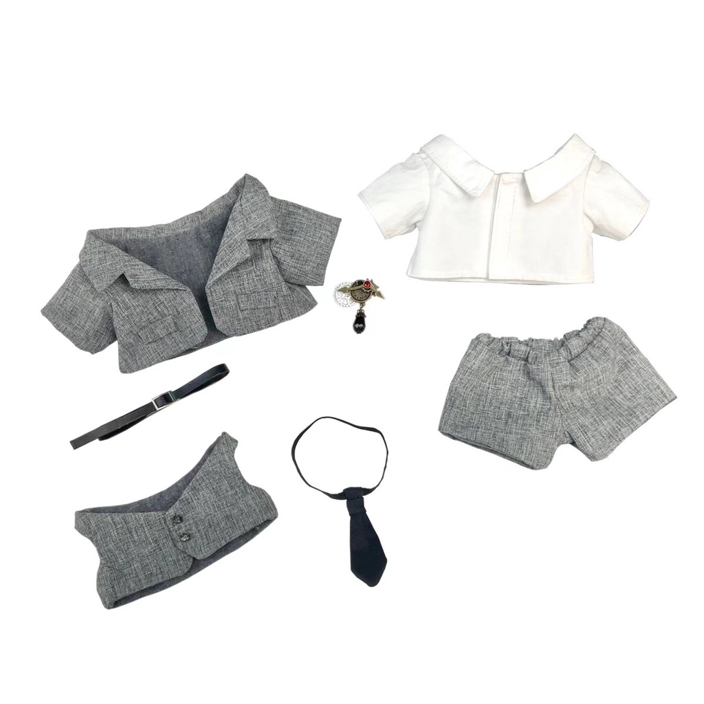 Áo Khoác Vest Vải Cotton 20cm Xinh Xắn Cho Búp Bê