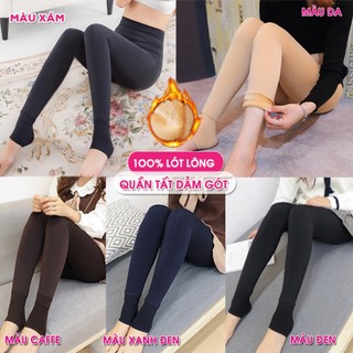 Quần legging lót lông, quần tất lót lông giữ nhiệt 100% lót lông