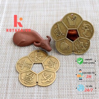Tiền xu hoa mai 5 cánh, tiền xu phong thủy