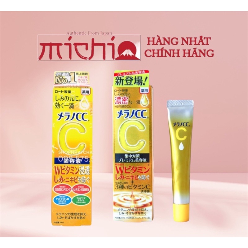 Tinh Chất CC Melano Nhật Bản Mờ Thâm, Nám Tàn Nhang Serum Vitamin C 20ml