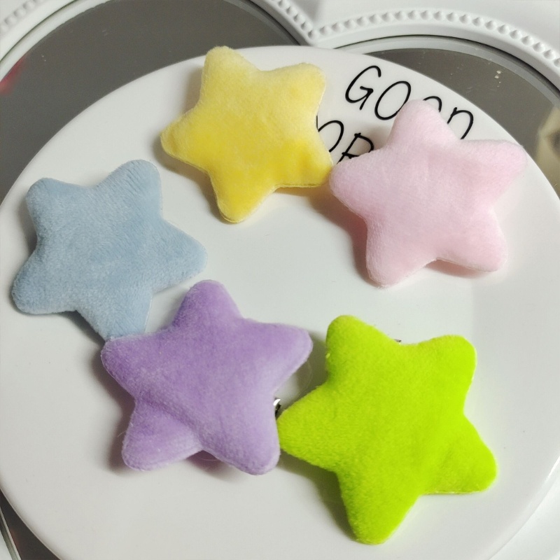 Kẹp Tóc Hình Ngôi Sao Lông Xù Cho barrette Starobby
