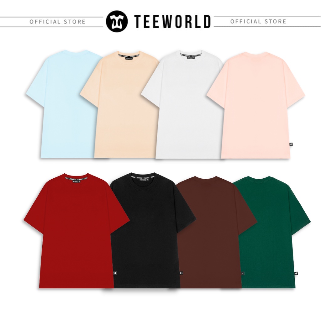 Áo Thun Trơn Local Brand Teeworld Basic Nam Nữ Nhiều Màu Form Rộng Unisex