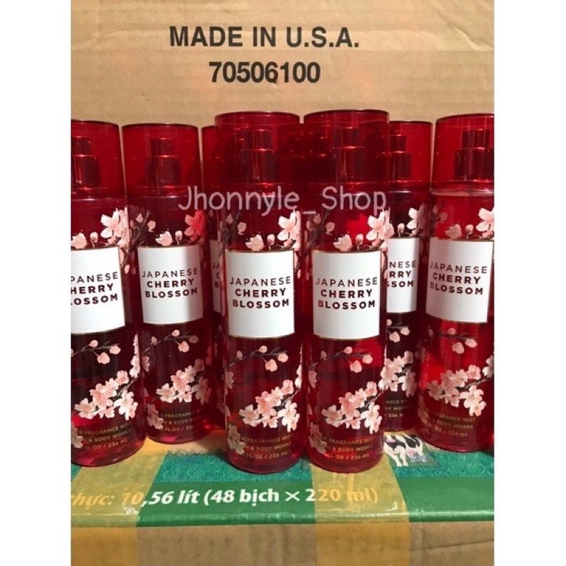 Xịt Thơm Toàn Thân Bath & Body Works Fine Fragrance Mist - Janpanese Cherry Blossom