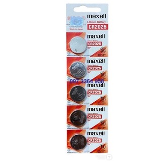 Vỉ 5 viên pin cr2025 maxell