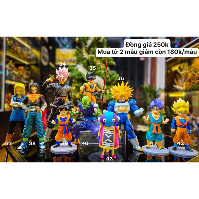 Combo 369k 2 mô hình Dragon ball tuỳ chọn truyện 7 viên ngọc rồng
