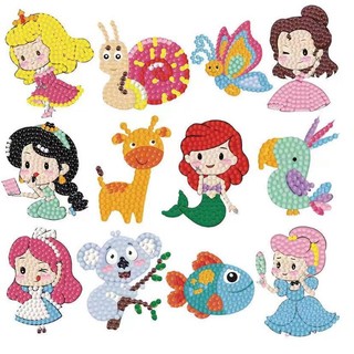 Tranh đính đá mini DIY tự làm sticker cho bé..