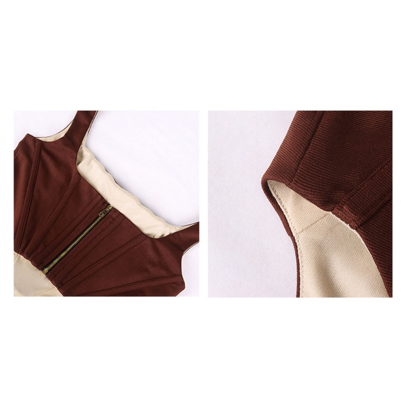 Áo Croptop Không Tay Cổ Vuông Dáng Ôm Gợi Cảm Dành Cho Nữ