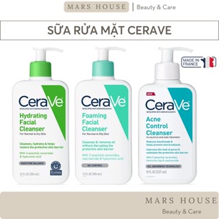 Sửa Rửa Mặt CeraVe Cho Da Dầu Foaming Cleanser, SRM CeraVe Cho Da Khô Cerave Hydrating Cleanser - Pháp