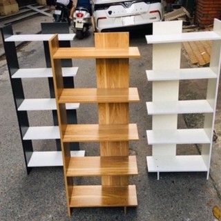Kệ sách gỗ 5 tầng kệ góc tường gỗ MDF chống nước đa năng hiện đại,kệ góc tường đa dụng giá rẻ 2022
