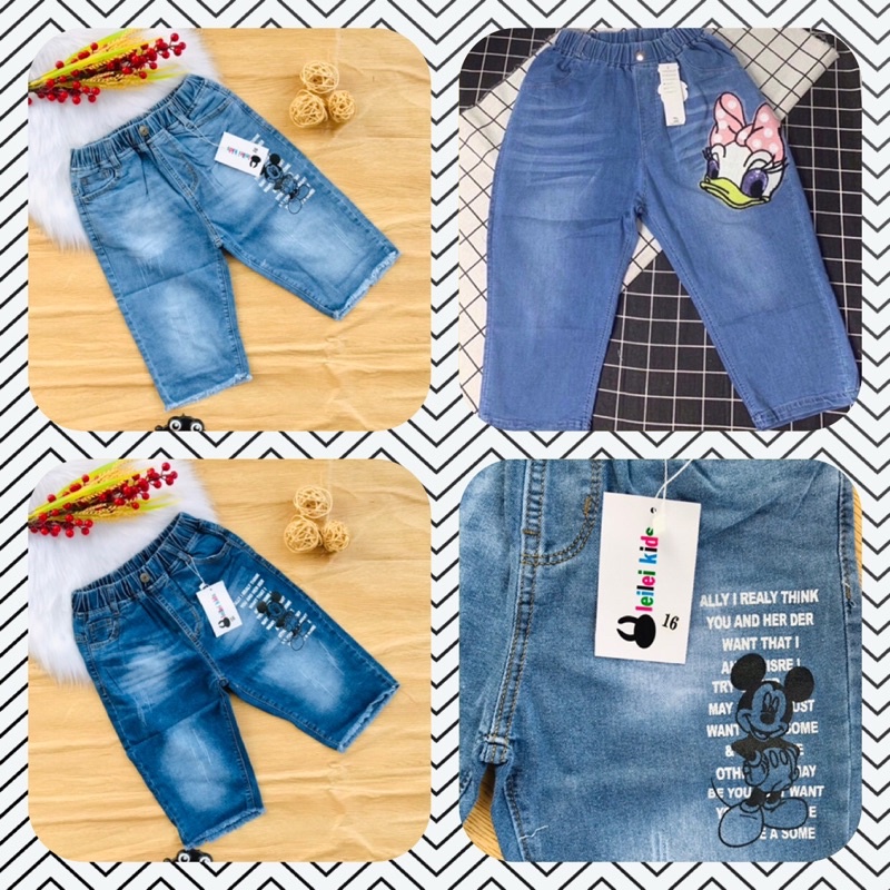 💥 Quần jean co giãn bé gái từ 30-50kg