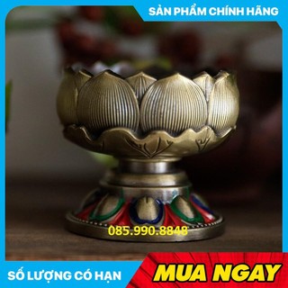 [HOT] Chân nến đốt nến [CHẤT LIỆU ĐỒNG], Đế nến sen cúng Phật - Nhỏ gọn, Chân đế nến tiện lợi