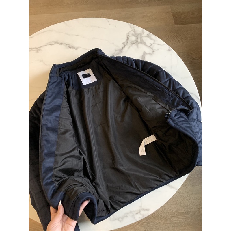 Áo khoác nam chất nhung chần bông Mango xuất xịn