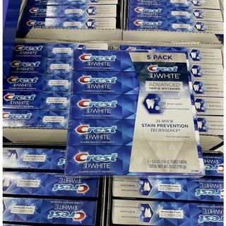 [ Bill Mỹ ] KEM ĐÁNH RĂNG CREST 3D WHITE ADVANCED TRIPLE WHITENING