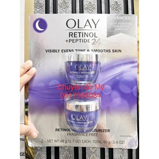 Date T3/2025_02 Hộp 48gr Kem dưỡng ẩm, chống lão hóa ban đêm Olay Retinol 24 của Mỹ