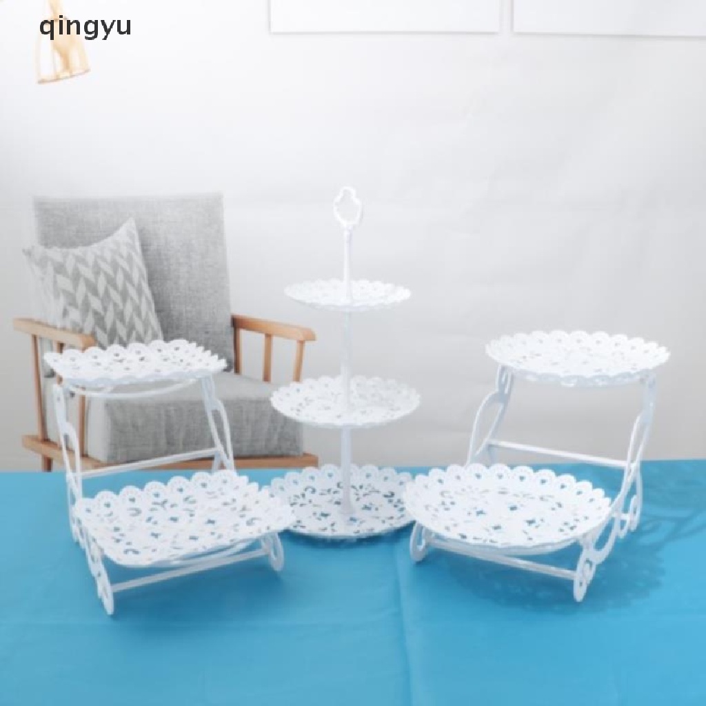 Bộ 1 / 2 Giá Đỡ Đựng Bánh Trái Cây Ba Tầng Sáng Tạo