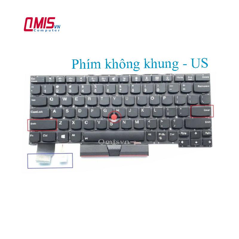 Bàn phím laptop Lenovo Thinkpad Yoga X390 X395, 20NN 20NQ, US (PHÍM ÂM KO KHUNG, BH 6 THÁNG)