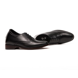 [ 8CM ] Giày Đế Cao Nam T&TRA S1034 Đen Đế Da