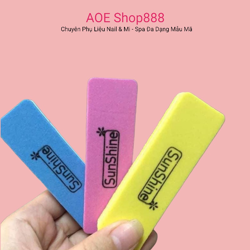 Phao dũa móng shun shine ngắn đủ màu - Dũa móng tay opi " shop giao ngẫu nhiên" AOE Shop888