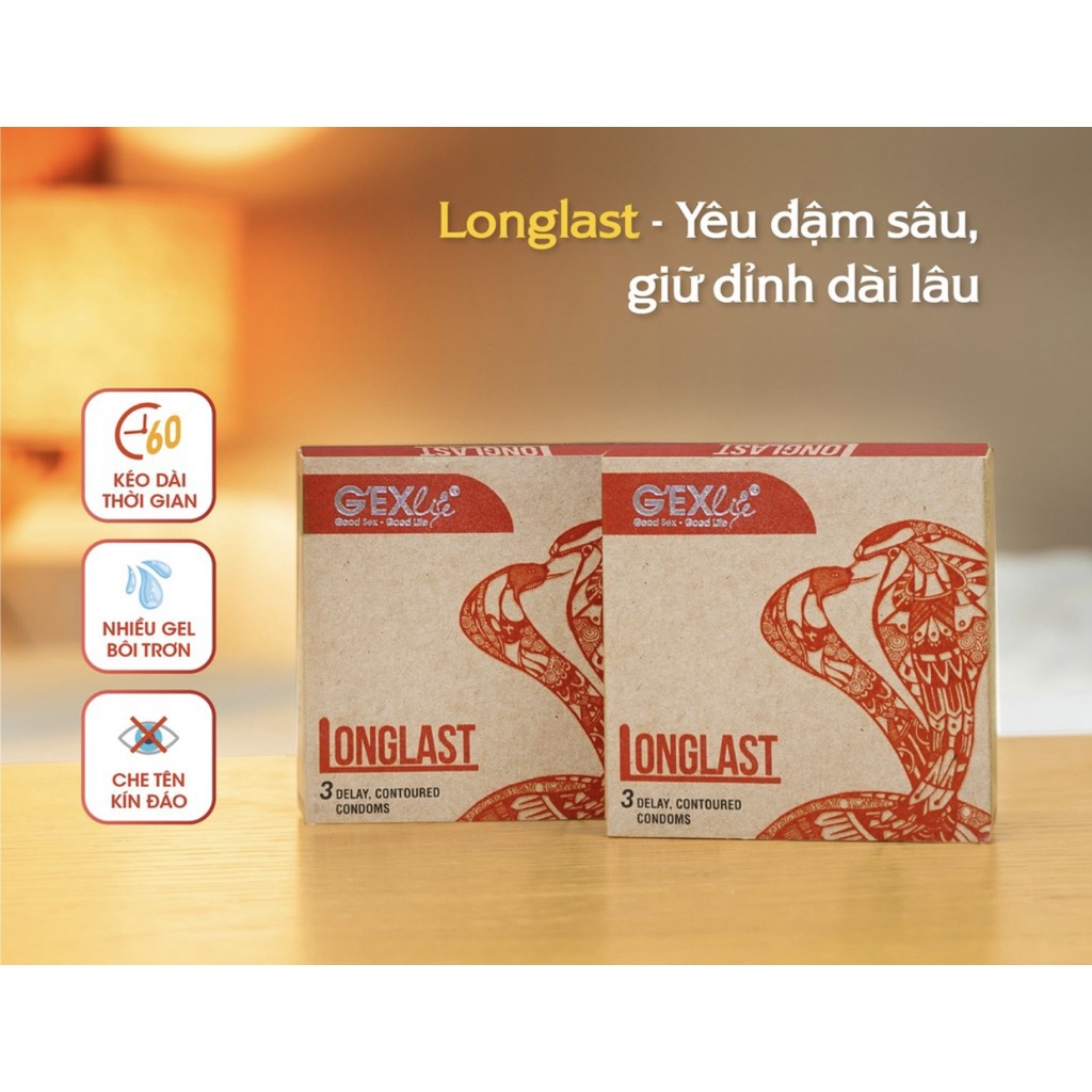 BCS siêu mỏng 0,03mm cảm giác chân thật nhất G'EX life Skinny