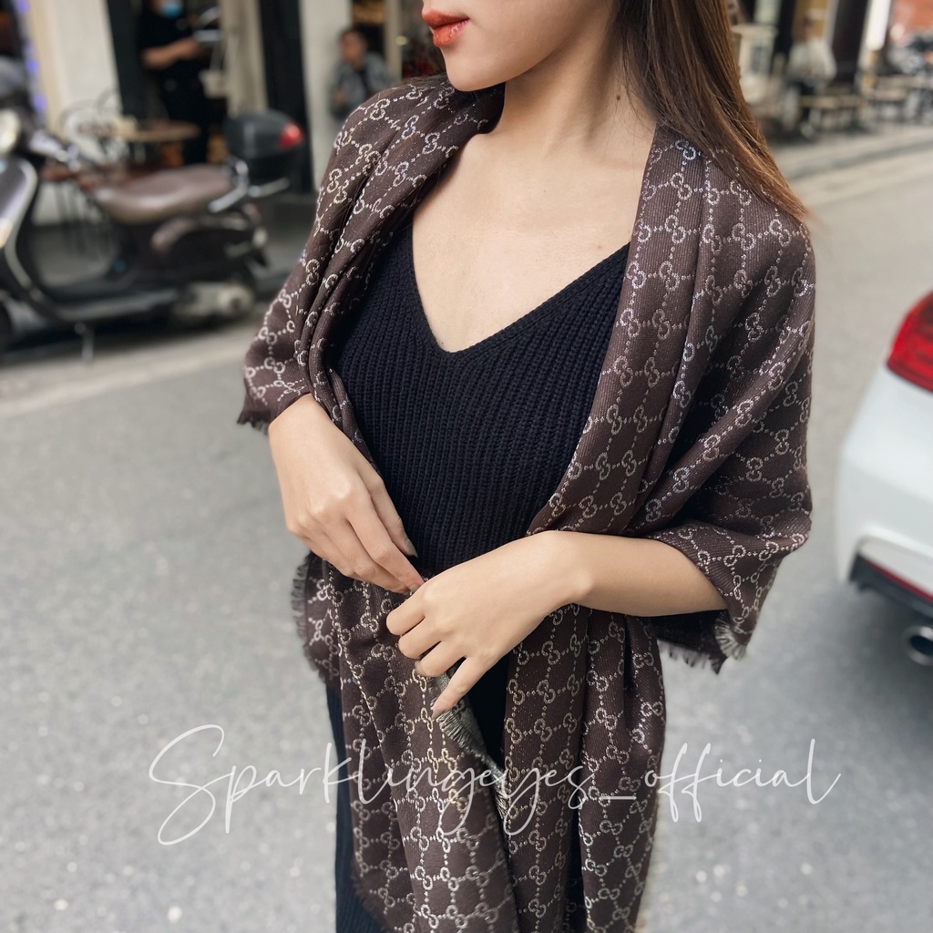 Khăn Lụa Hiệu bản vuông 140cm - Khăn choàng hàng có sẵn