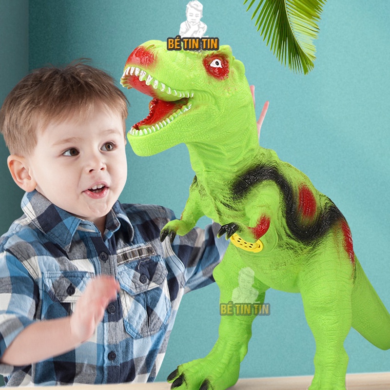 Đồ chơi khủng long mô hình cao su có nhạc cho bé - Đồ Chơi TinTin