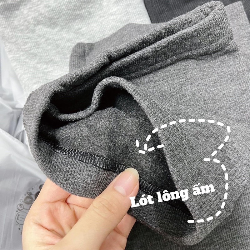Quần legging lót lông ấm siêu co giãn