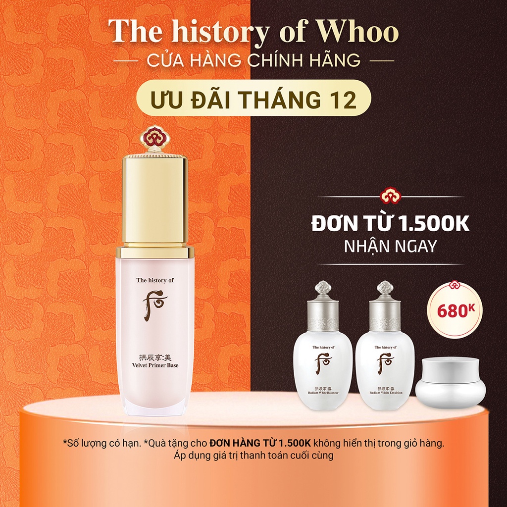 Kem lót The history of Whoo Gongjinhyang Mi Velvet Primer Base 40 ml