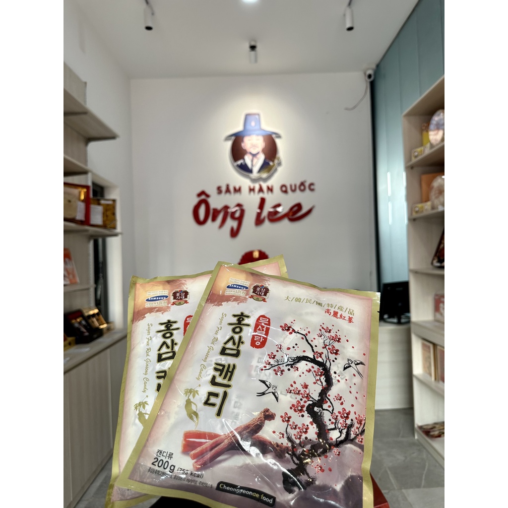 Kẹo hồng sâm Hàn Quốc có đường, không đường 200g 300g 500g