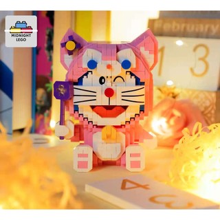 Mô hình lego doraemon mèo hồng