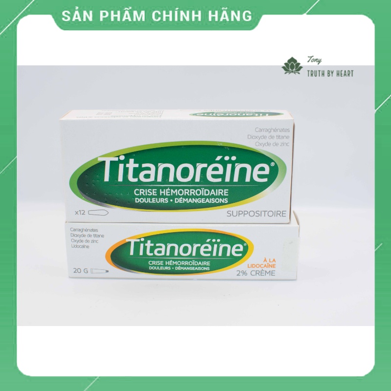 Bill Pháp mới nhất Titanoreine Pháp Viên và kem 20g, 40g