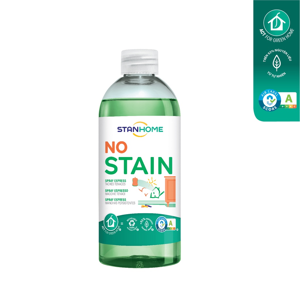 Nước Tẩy Rửa Đa Năng Trong Nhà STANHOME No Stain Loại Bỏ Các Vết Bẩn Trên Tường Như Mực Bút Chì Màu Kẹo Cao Su 500ML